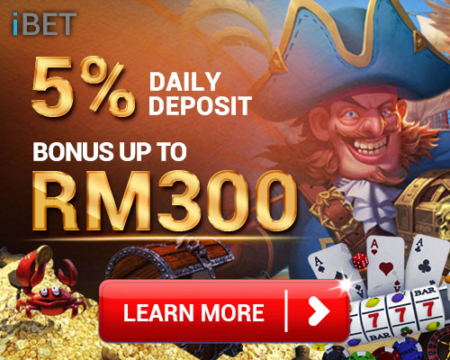 4Dresult 5% Daily Deposit Bonus Only iBET Casino