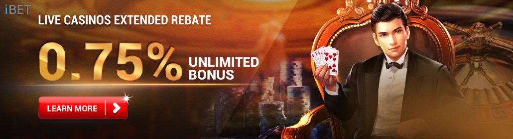 Live Casino Rebate 0.75% Bonus By iBET 4D Result