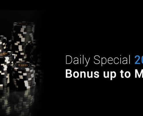 Galaxy Casino Daily Special 20% Deposit Bonus up to MYR 888