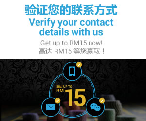 4D Online Casino Verify and Get RM 15 For Free!
