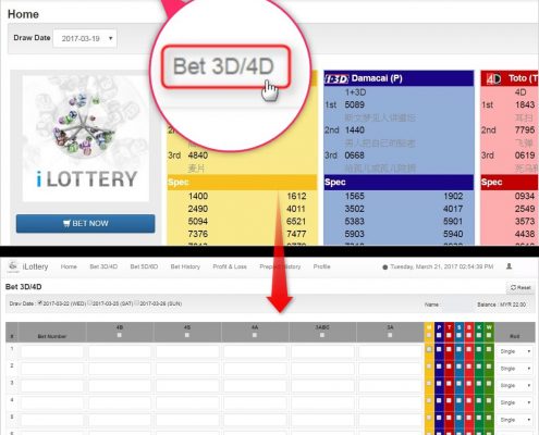 4D Result Malaysia 3D Straight Bet ─ 3A Bet（First Prize Bet）